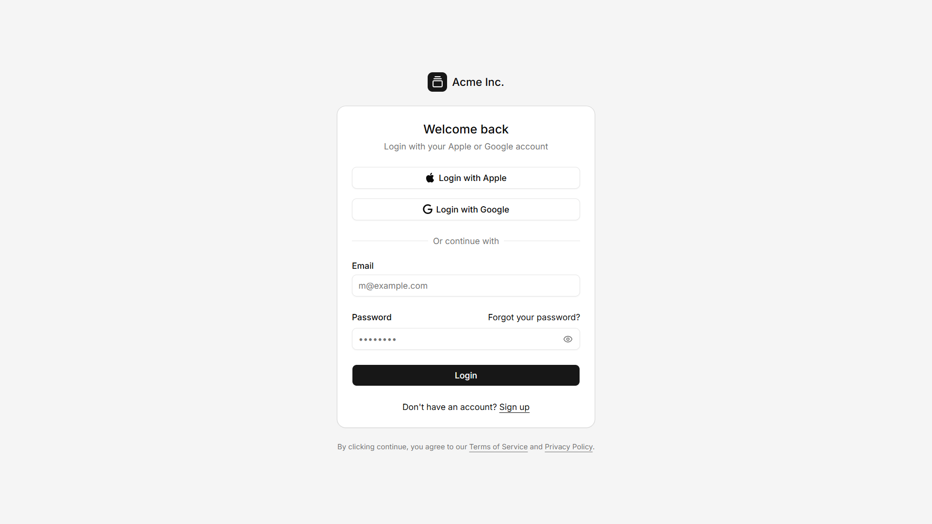 Login