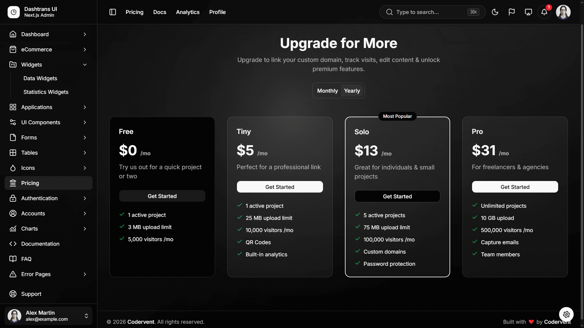 Dashtrans - Next.js 16 & ShadCN UI Admin Dashboard Template