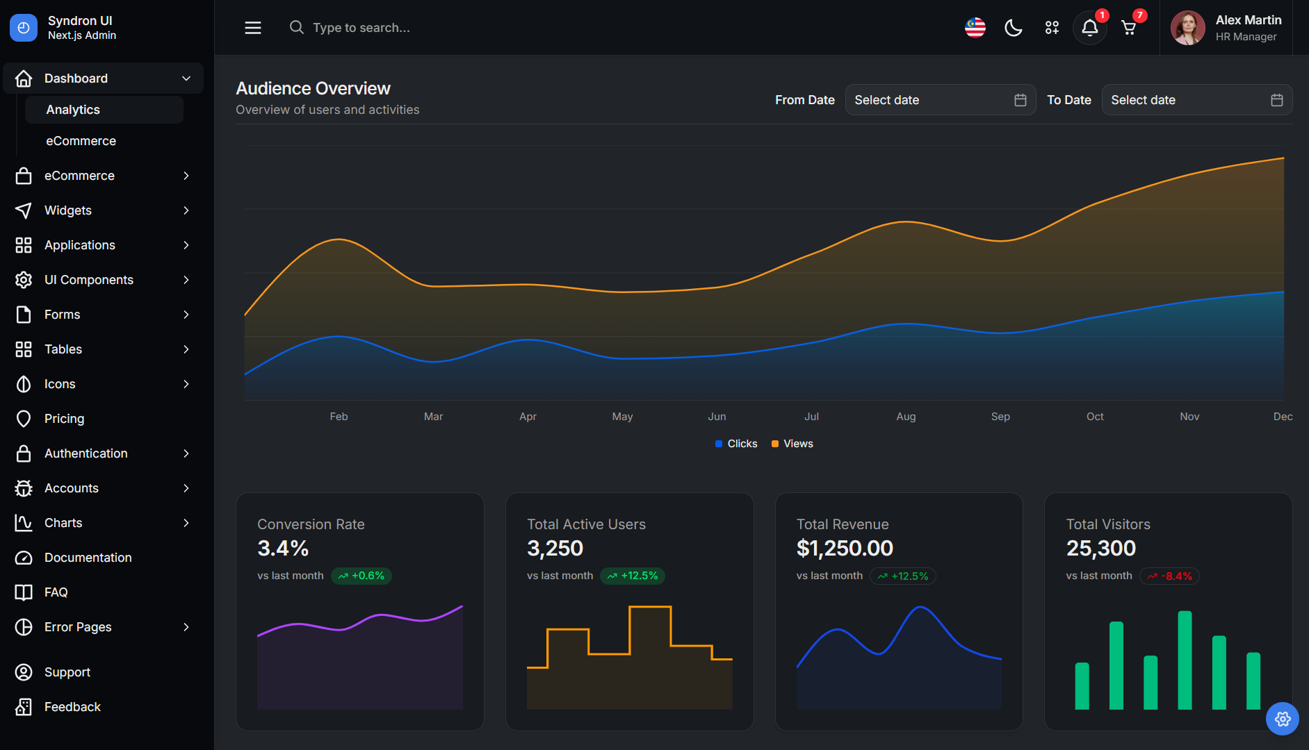 Syndron - Bootstrap 5, Tailwind CSS & Next.js Admin Dashboard Template - 3