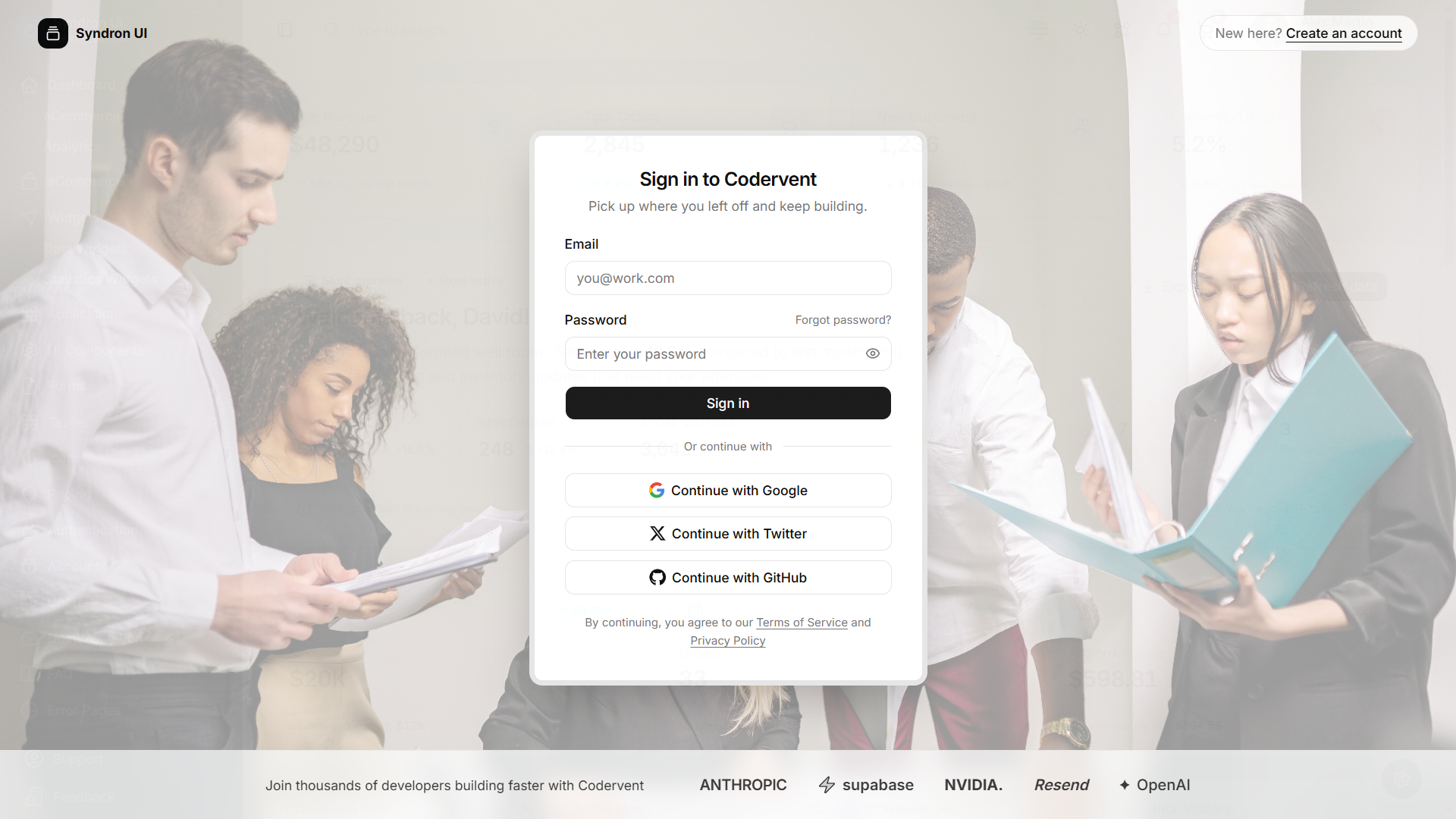 Auth Login 1 preview