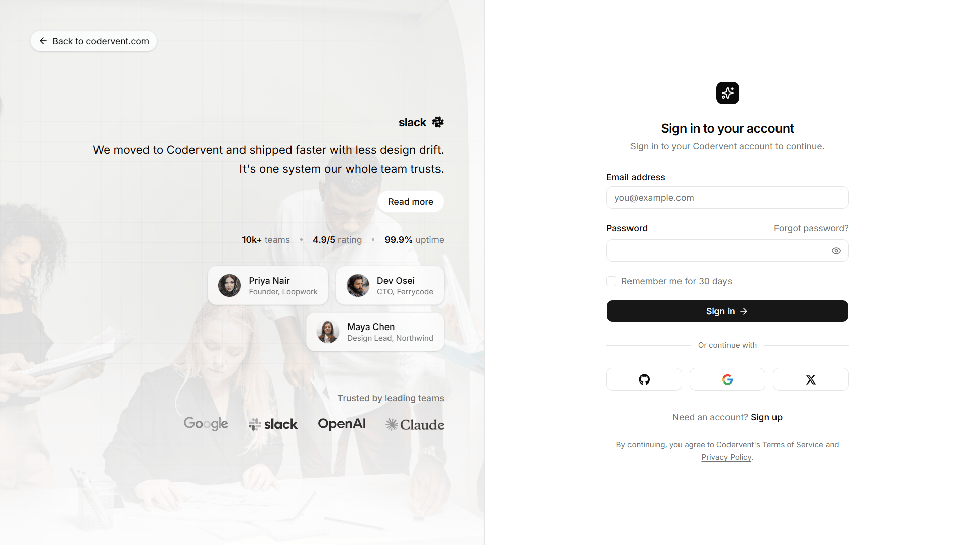 Auth Login 2 preview